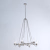 Global Views Shiny Nickel Six Light Chandelier DSC