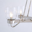 Global Views Shiny Nickel Six Light Chandelier DSC