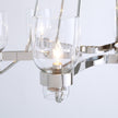 Global Views Shiny Nickel Six Light Chandelier DSC
