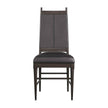 Arteriors Keegan Black Leather Chair