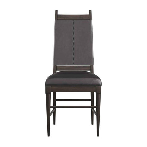 Arteriors Keegan Black Leather Chair