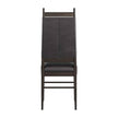 Arteriors Keegan Black Leather Chair