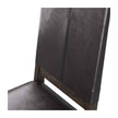 Arteriors Keegan Black Leather Chair