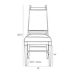Arteriors Keegan Black Leather Chair