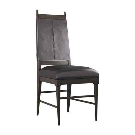 Arteriors Keegan Black Leather Chair
