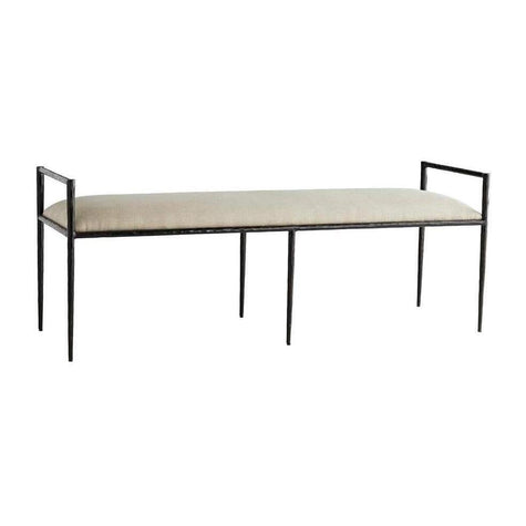 Arteriors Barbana Natural Linen Bench