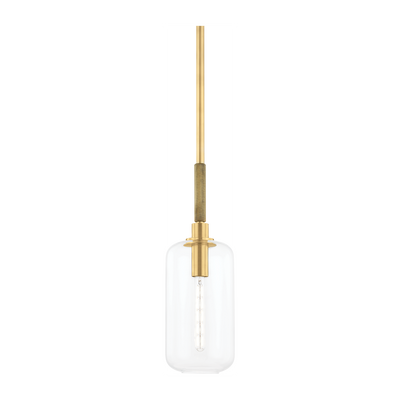 Hudson Valley Lighting Lenox Hill 1 Light 8 inch Aged Brass Pendant Ceiling Light