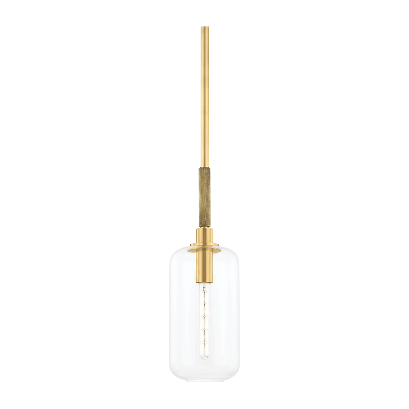 Hudson Valley Lighting Lenox Hill 1 Light 8 inch Aged Brass Pendant Ceiling Light