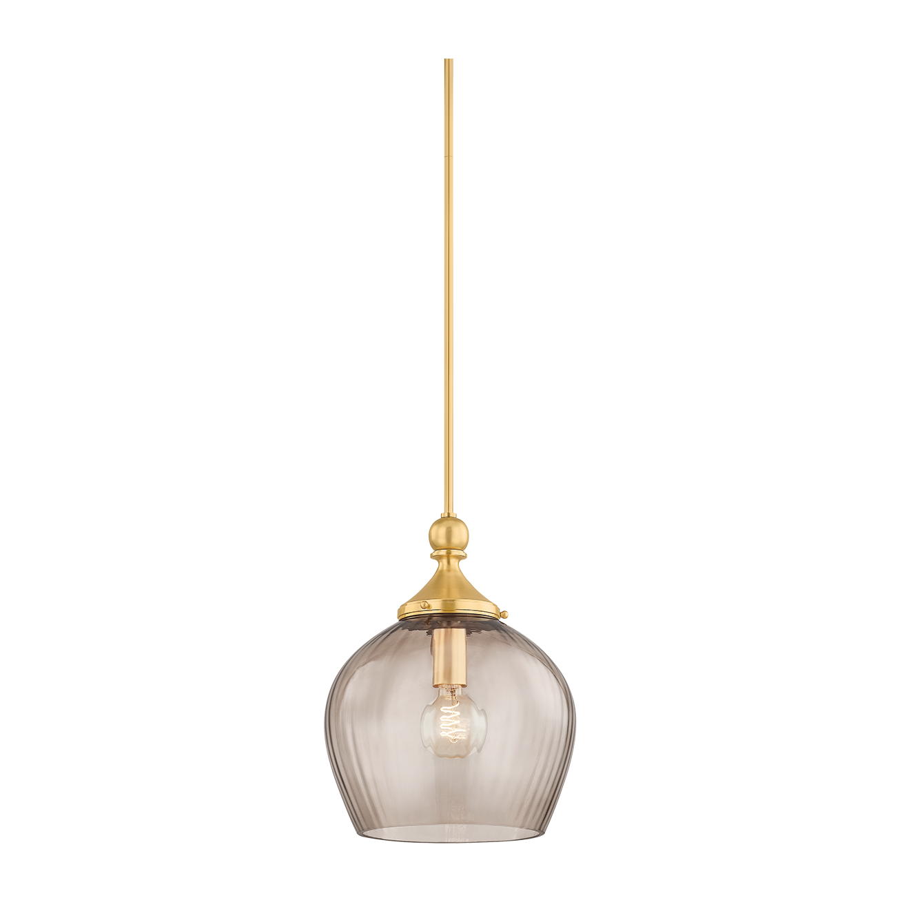 Hudson Valley Lighting Chatton 1 Light 12 inch Aged Brass Pendant Ceiling Light