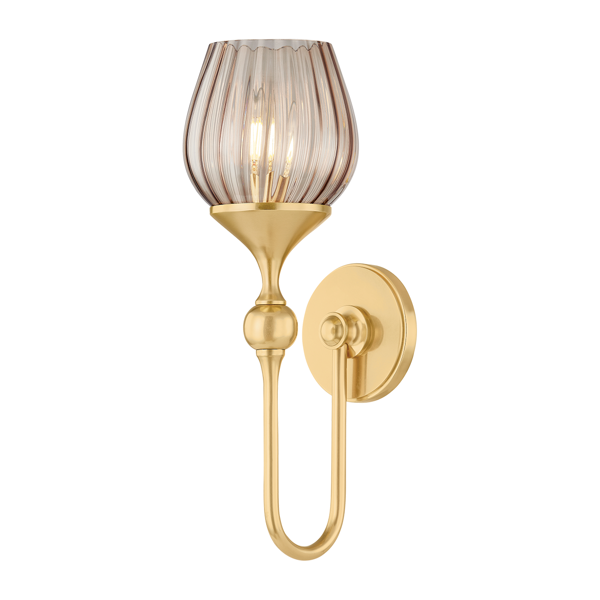 Hudson Valley Lighting Chatton 1 Light Aged Brass Wall Sconce Wall Light