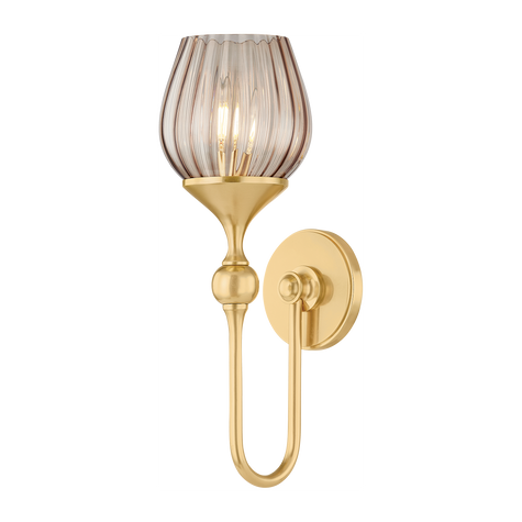 Hudson Valley Lighting Chatton 1 Light Aged Brass Wall Sconce Wall Light