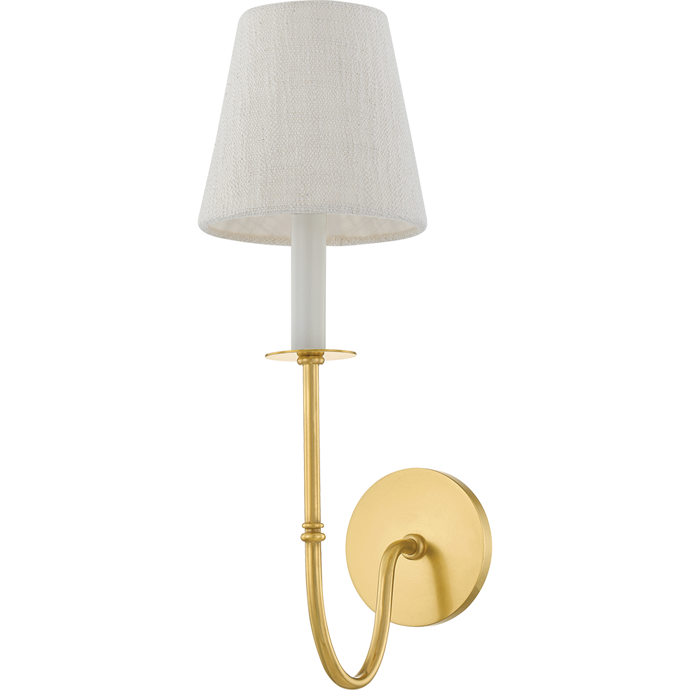 Hudson Valley Lighting Amina 1 Light 6.25 inch Aged Brass Wall Sconce Wall Light
