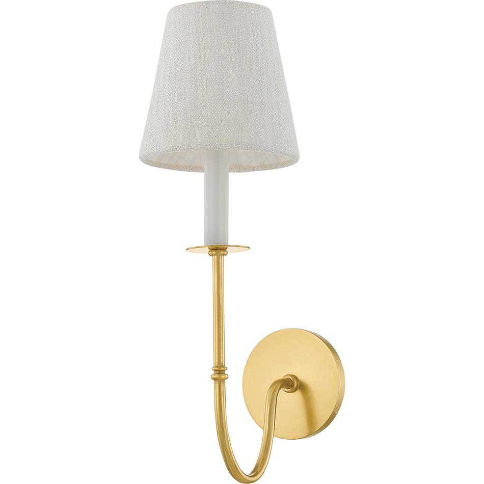 Hudson Valley Lighting Amina 1 Light 6.25 inch Aged Brass Wall Sconce Wall Light