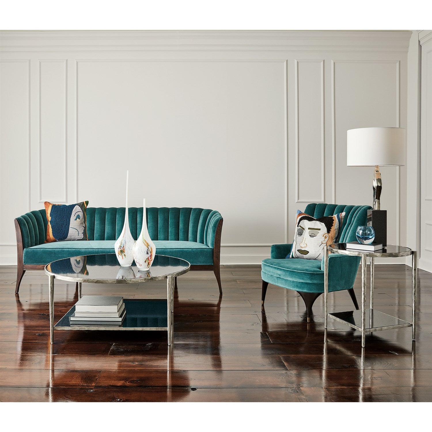 Global Views Circle/Square Cocktail Table