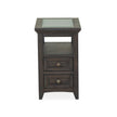 Magnussen Home Westley Falls Graphite Chairside End Table