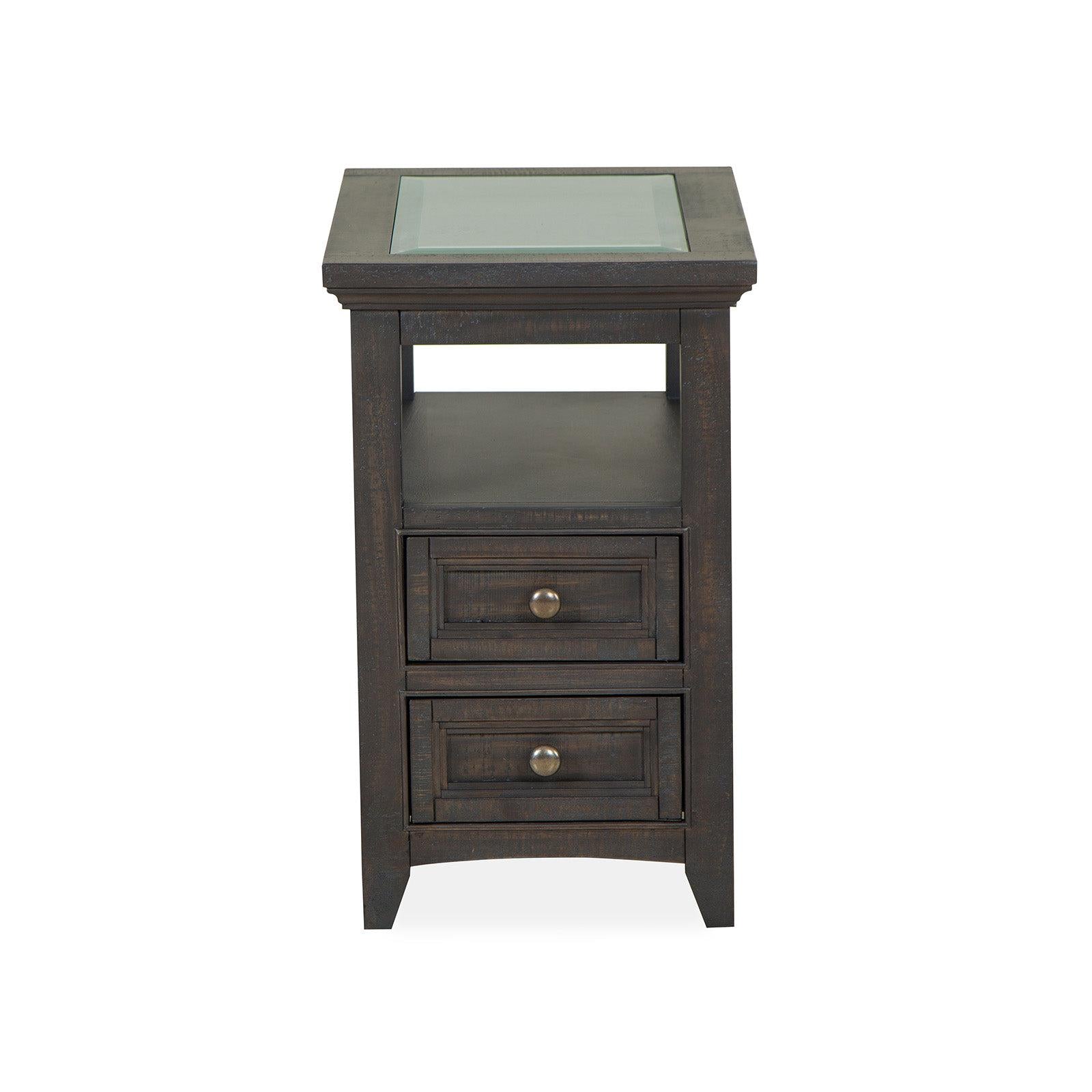 Magnussen Home Westley Falls Graphite Chairside End Table