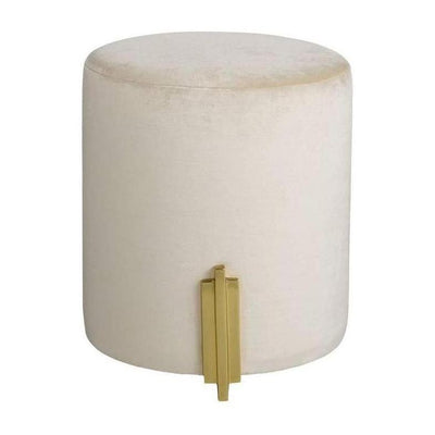 Arteriors Warby Ottoman Sterling Velvet