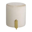 Arteriors Warby Ottoman Sterling Velvet