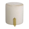 Arteriors Warby Ottoman Sterling Velvet