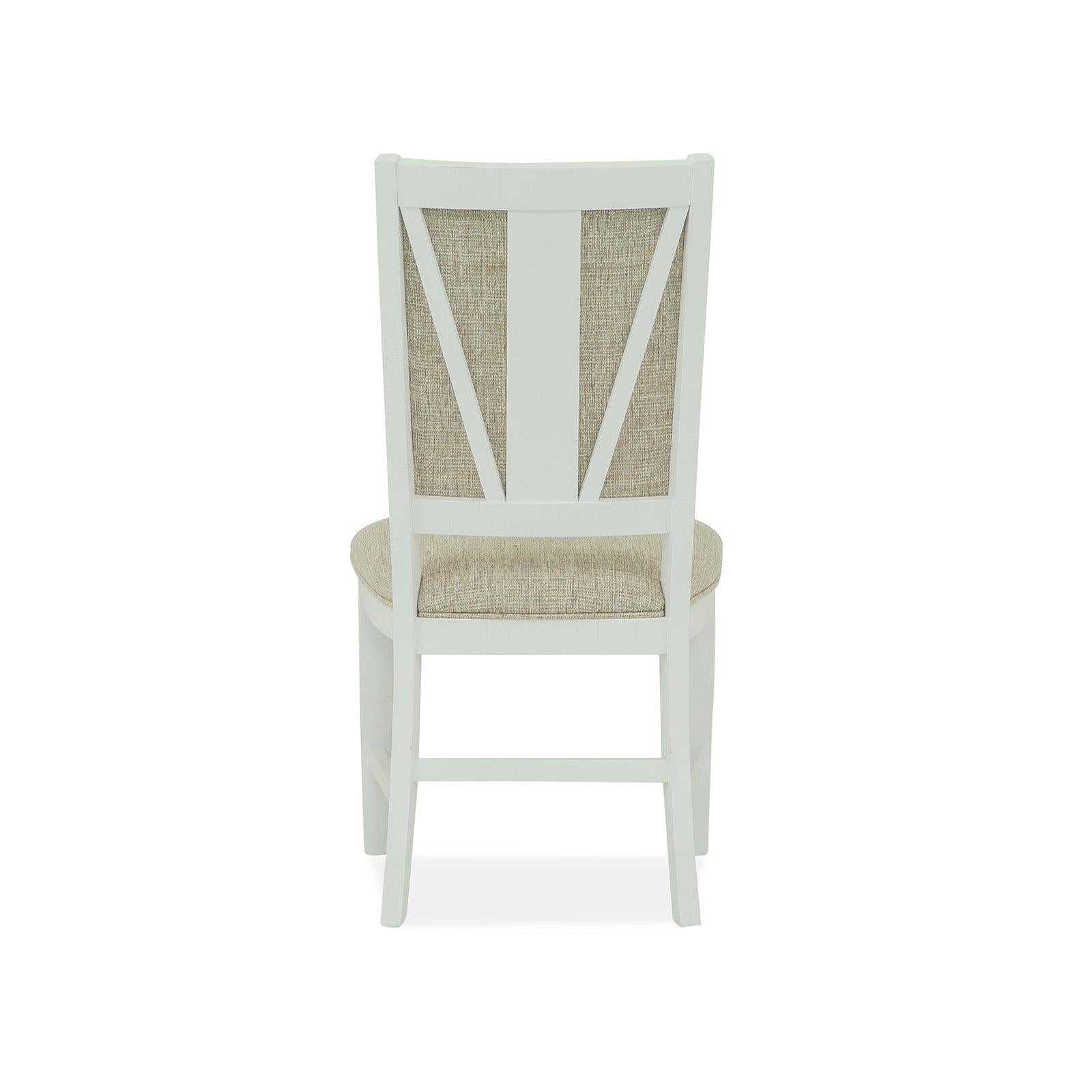 Magnussen Home Heron Cove Chalk White And Dovetail Grey Side Chair Set of 2