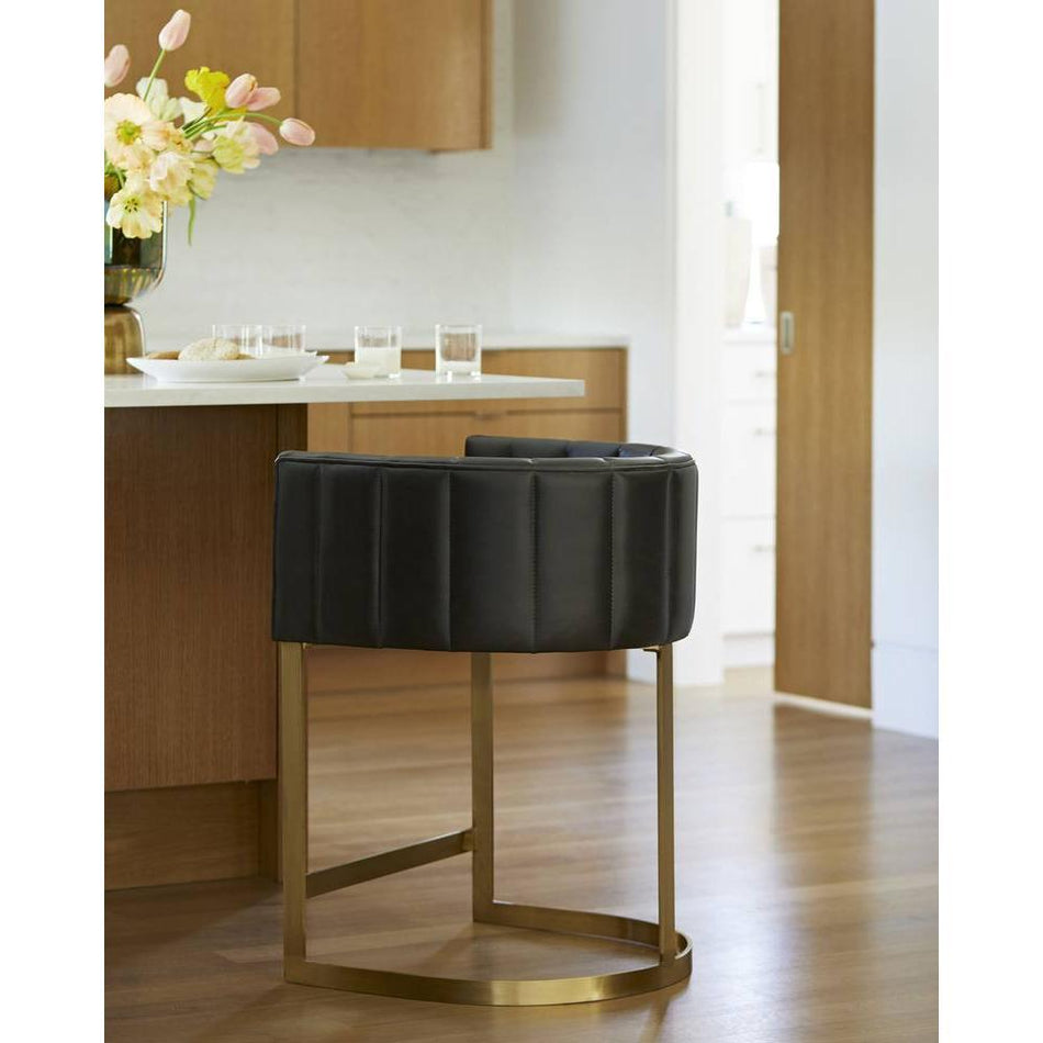 Arteriors Tatum Black Counter Stool