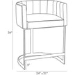 Arteriors Tatum Black Counter Stool