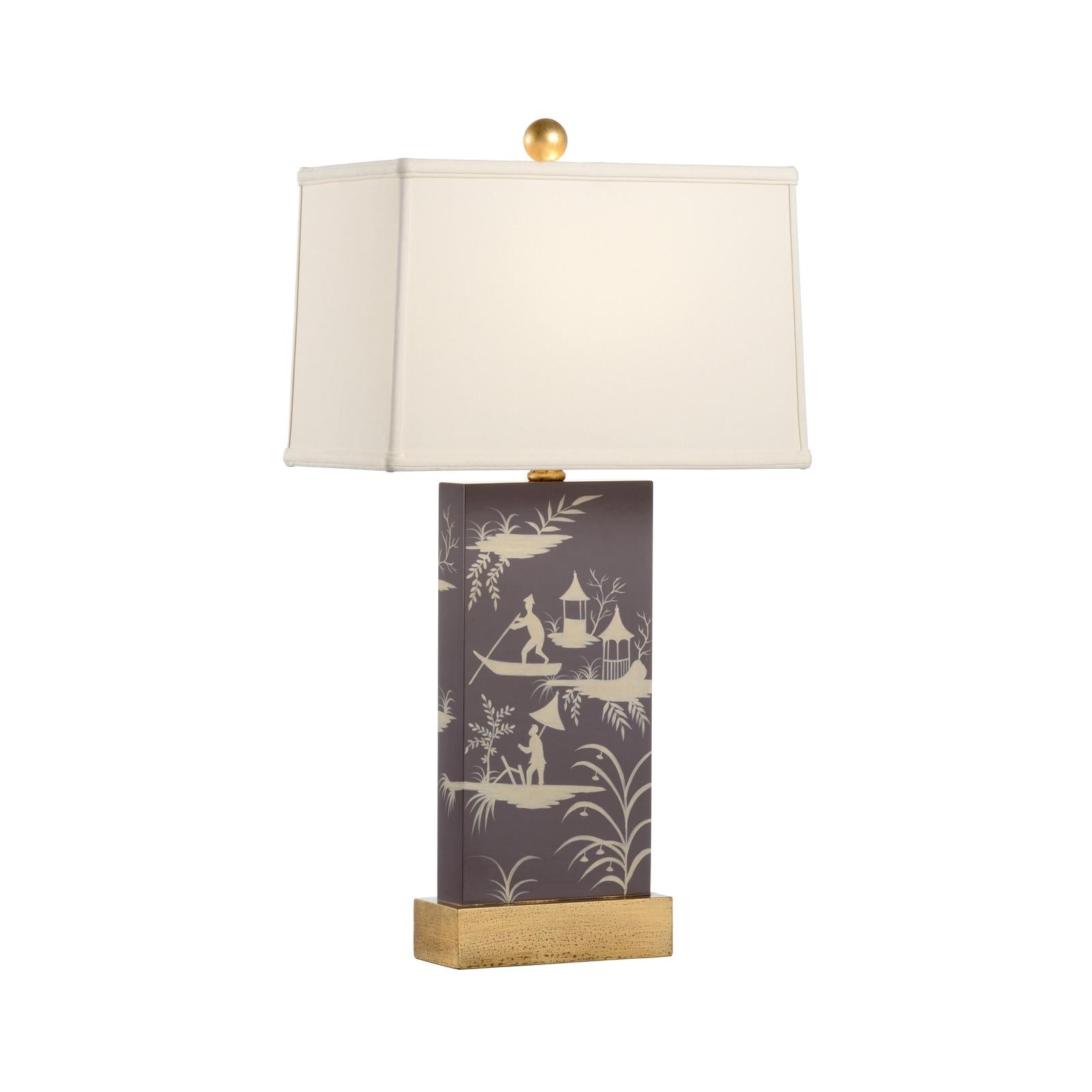 Chelsea House Chinoiserie Panel Table Lamp