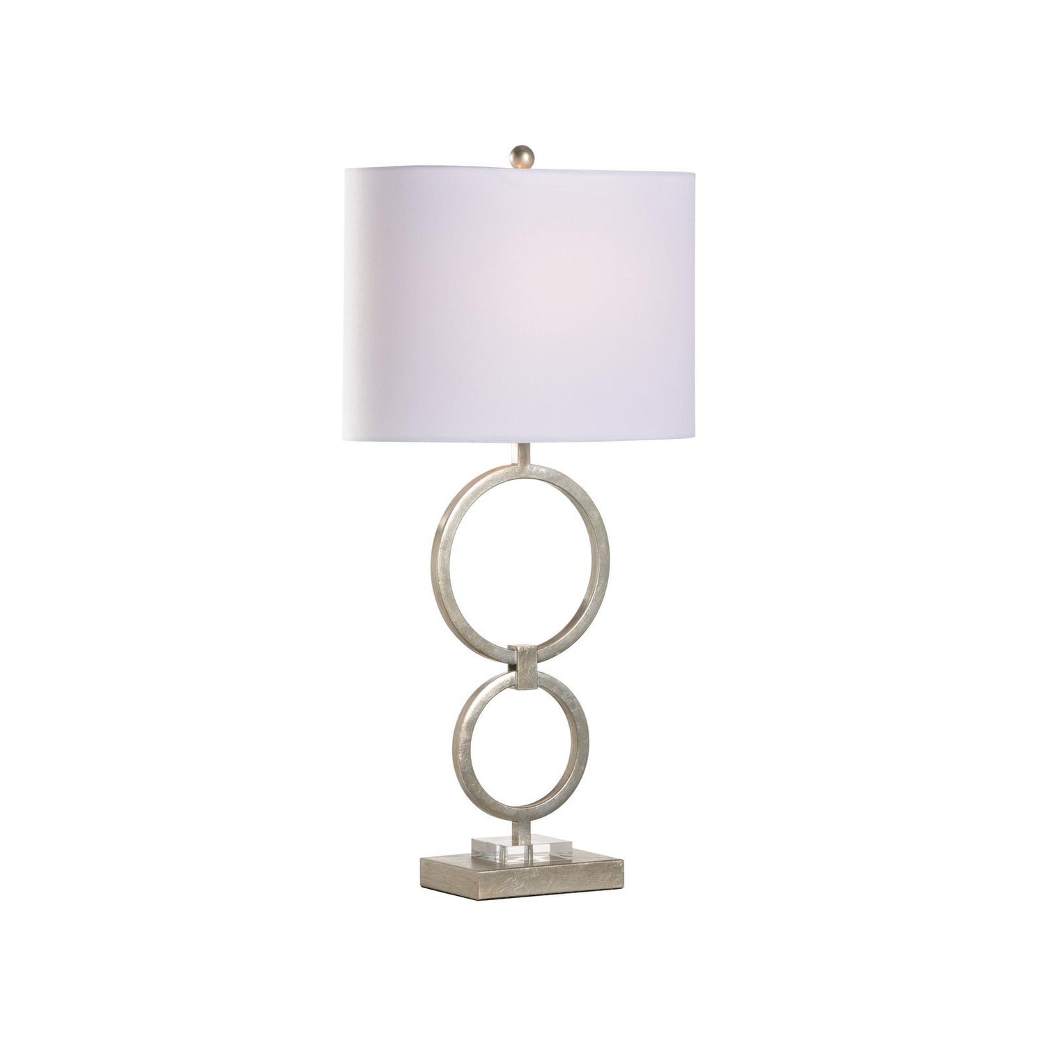 Chelsea House Silver Loop Table Lamp