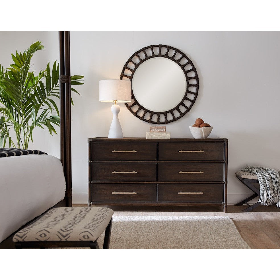 Hooker Furniture Retreat Pole Rattan Dresser