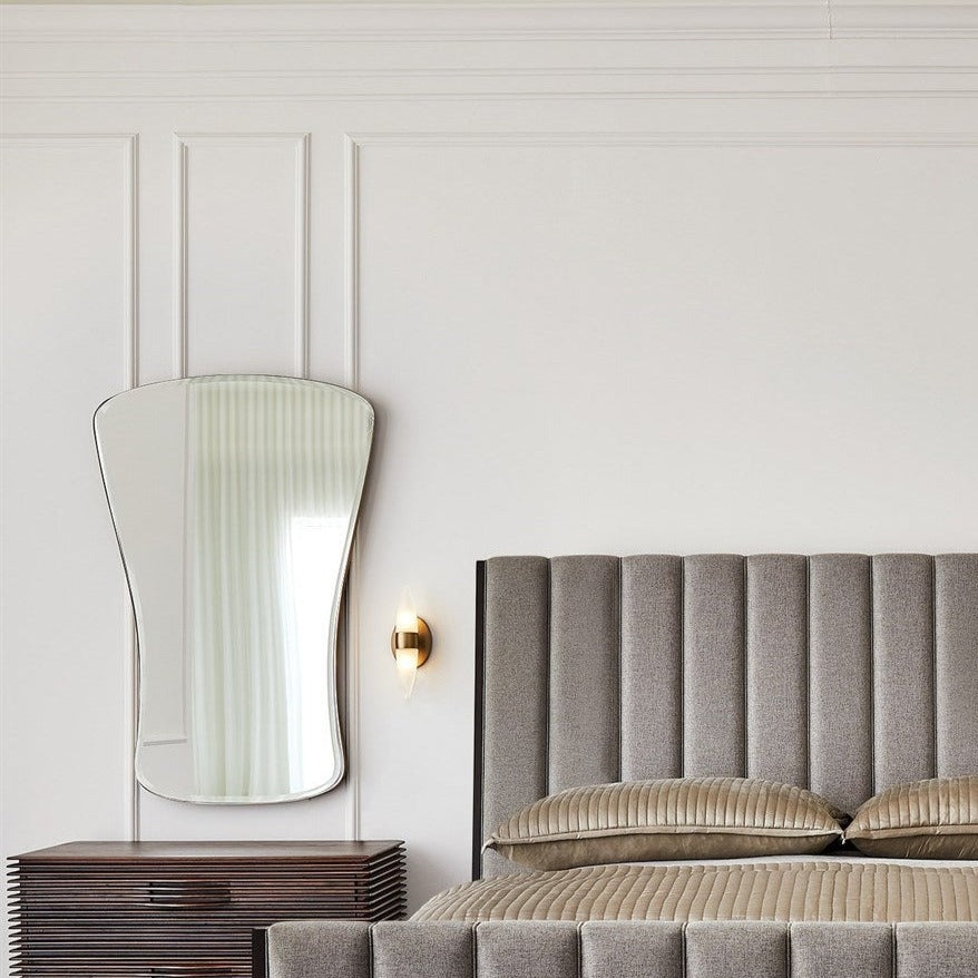 Global Views Simple Satin Brass Key Mirror