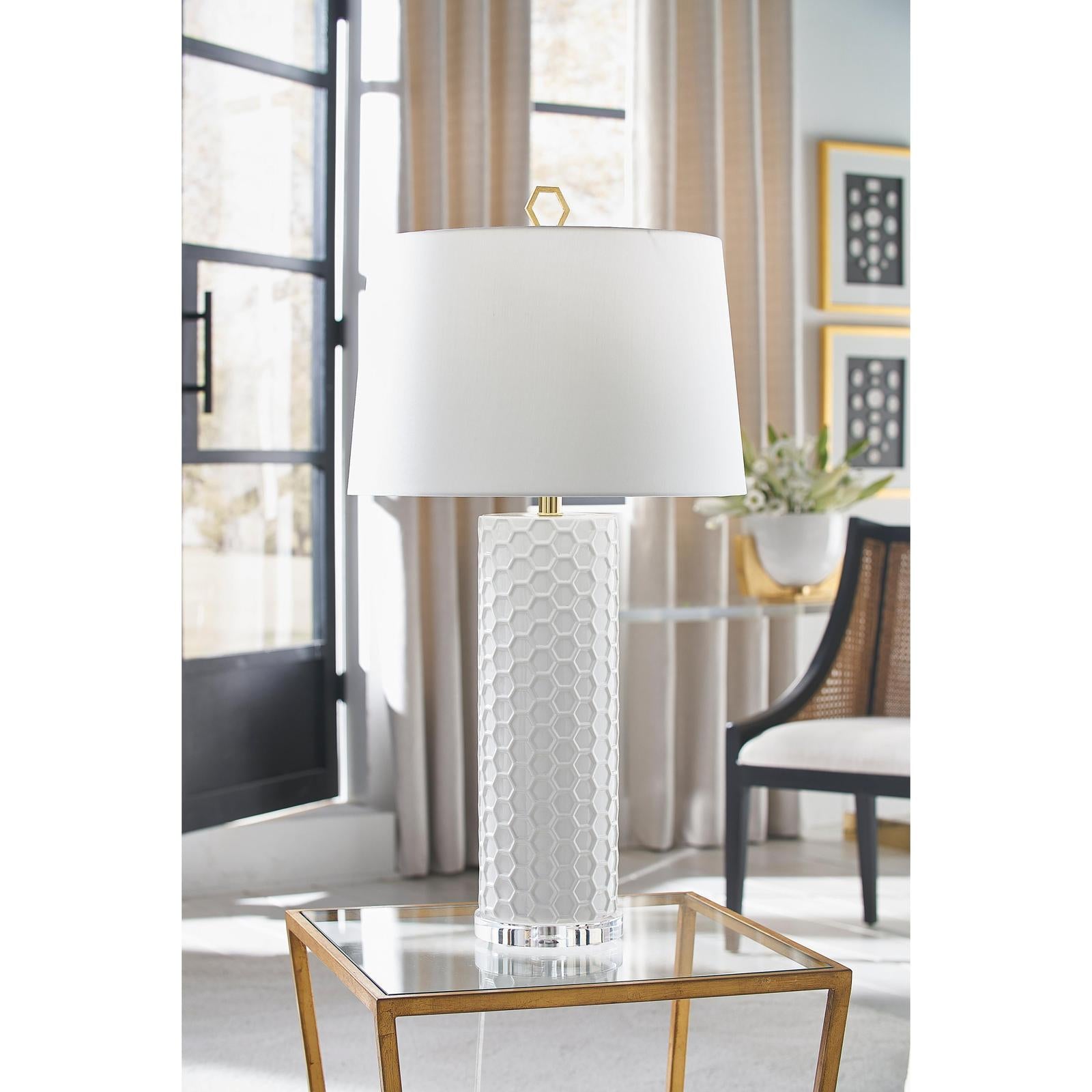 Chelsea House April Honeycomb Table Lamp
