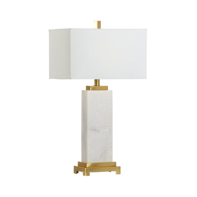 Chelsea House White Kennedy Marble Table Lamp