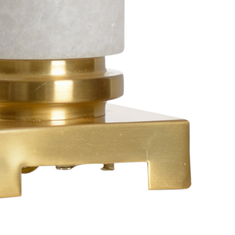 Chelsea House Round White Crosby Table Lamp