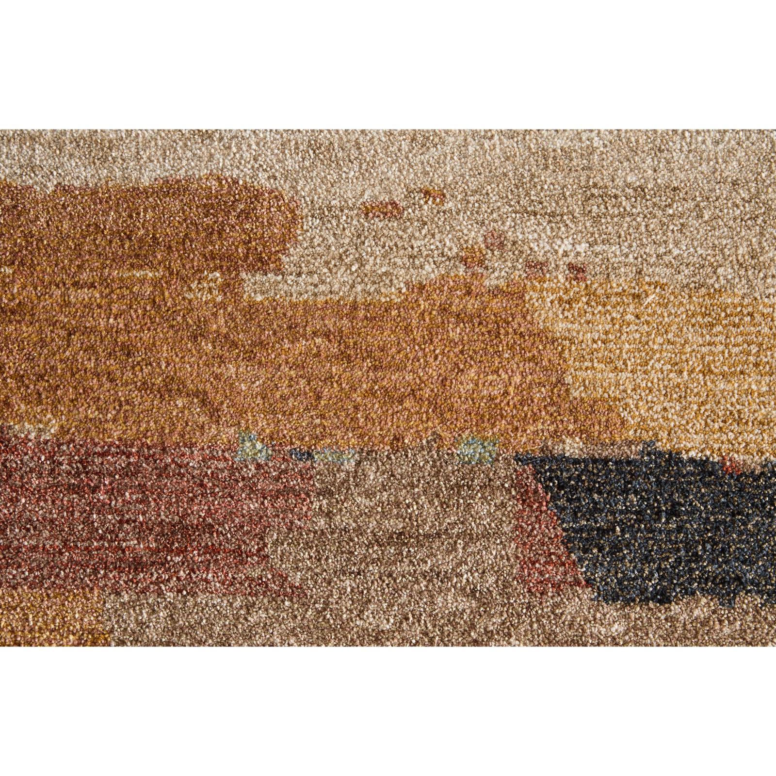 Feizy Pearson 39SHF Modern Abstract, Brown/Tan/Green, Rug