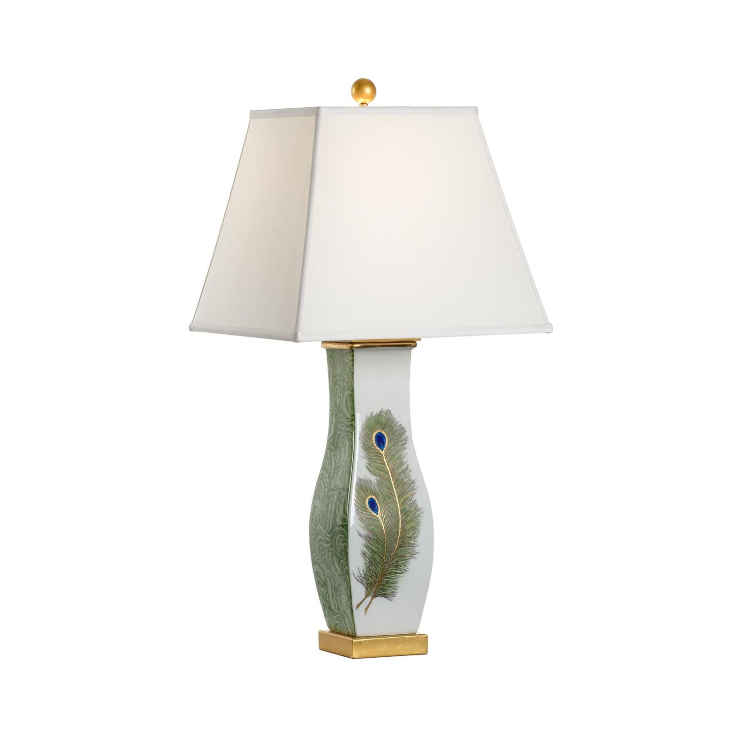 Chelsea House Peacock Feather Table Lamp