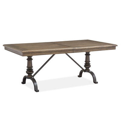 Magnussen Home Roxbury Manor Homestead Brown Extendable Rectangular Dining Table