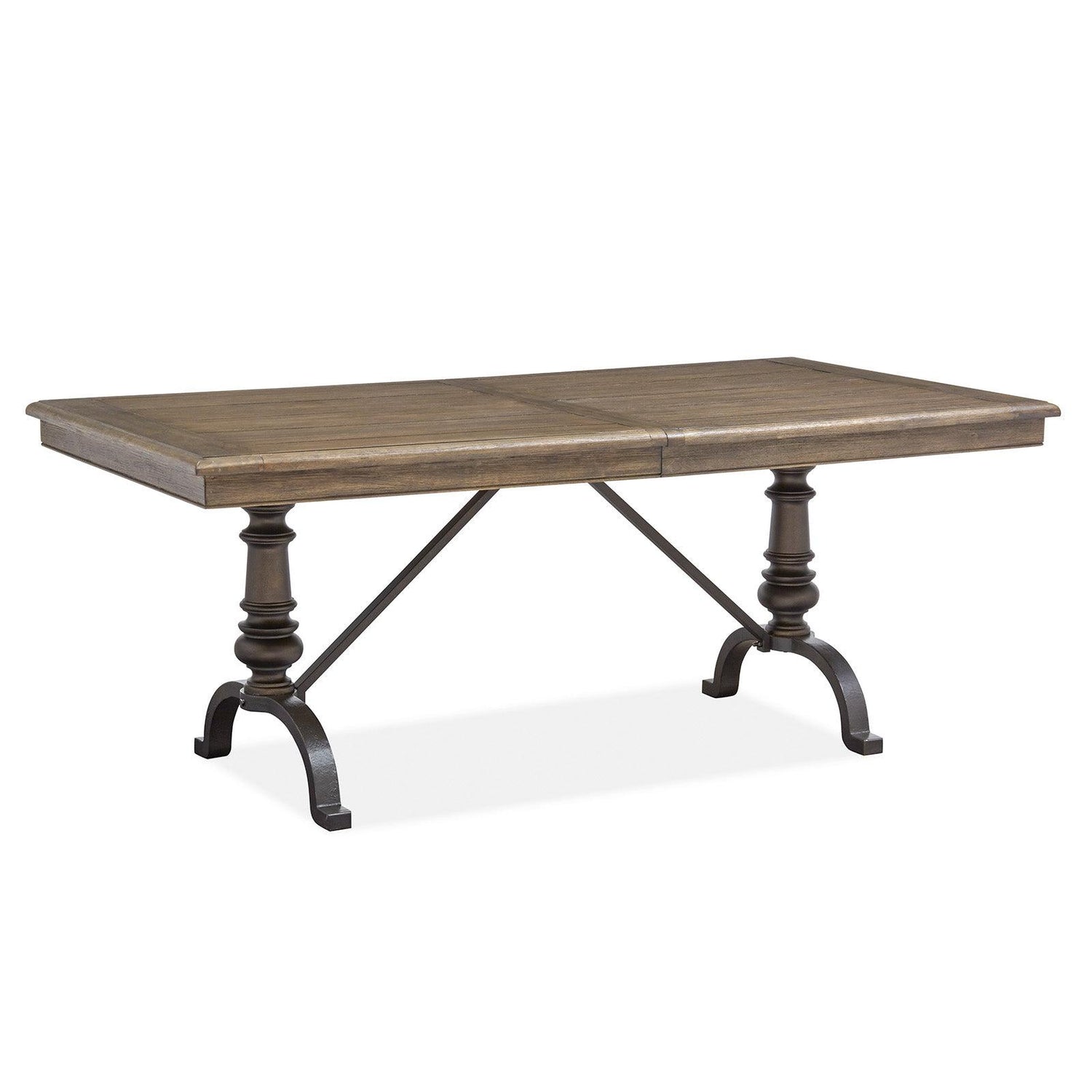 Magnussen Home Roxbury Manor Homestead Brown Extendable Rectangular Dining Table