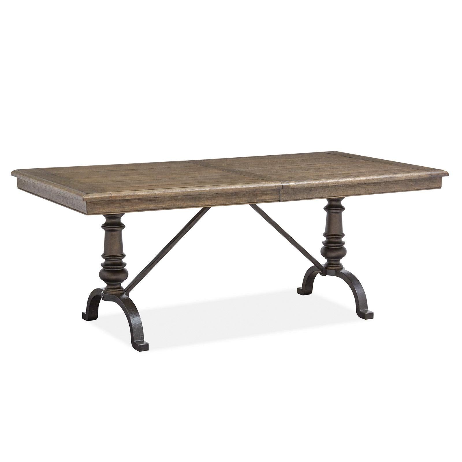 Magnussen Home Roxbury Manor Homestead Brown Extendable Rectangular Dining Table