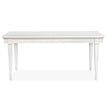 Magnussen Home Willowbrook Egg Shell White Extendable Rectangular Dining Table