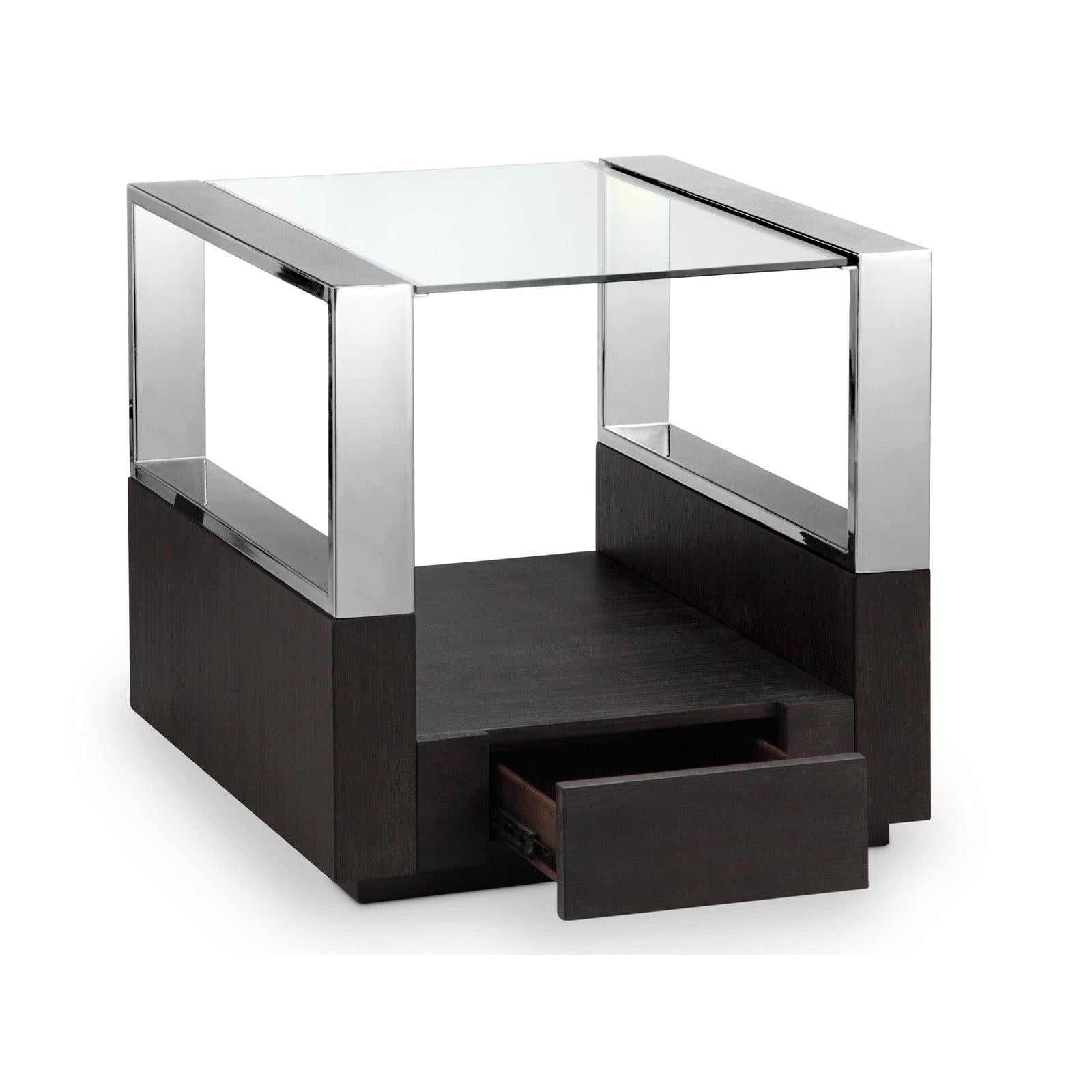 Magnussen Home Revere Graphite Rectangular End Table