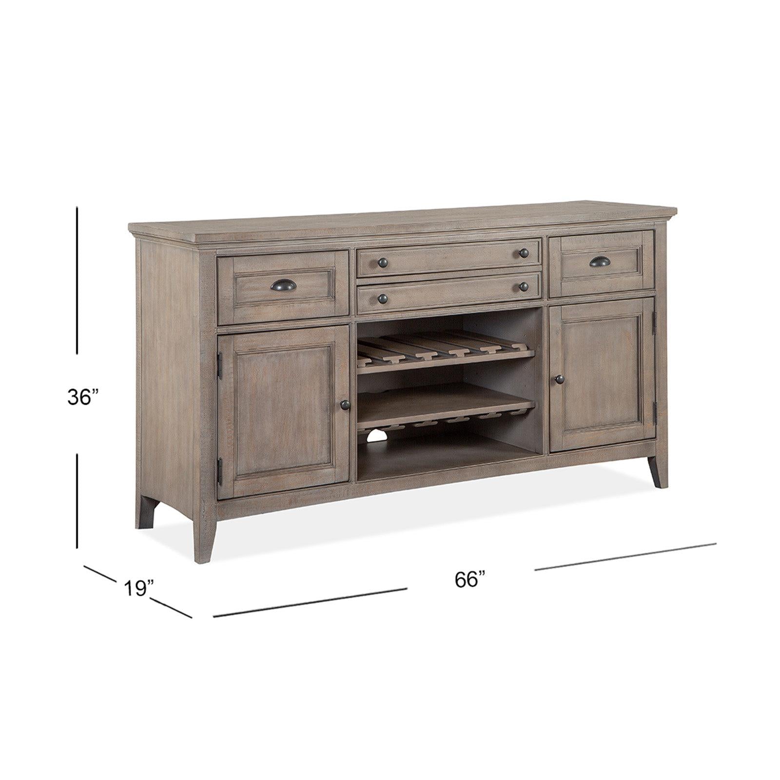 Magnussen Home Paxton Place Dovetail Grey Buffet