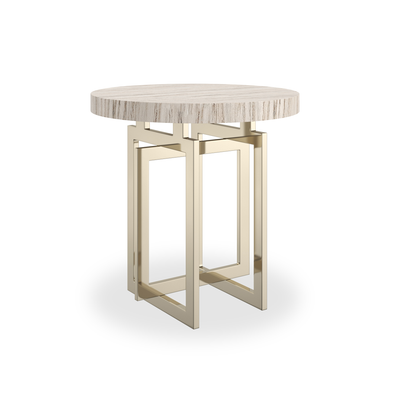 Caracole Classic Wish You Were Here Round Side Table