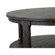 Magnussen Home Boswell Peppercorn Round Cocktail Table With Casters