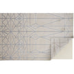 Feizy Micah 3045F Modern Geometric in White/Silver/Gray