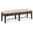 Magnussen Home Westley Falls Graphite Upholstered Bench