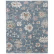 Feizy Dartmouth 39QMF Transitional Abstract Rug in Blue/Ivory/Pink