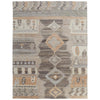 Feizy Kasbah 69FZF Transitional Moroccan Rug in Ivory/Gray/Orange