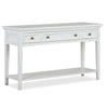 Magnussen Home Heron Cove Chalk White Rectangular Sofa Table