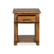 Magnussen Home Chesterfield Farmhouse Timber Rectangular End Table