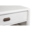 Salt Life Home Sunset Cove Moonlight Pearl Rectangular Cocktail Table with Casters